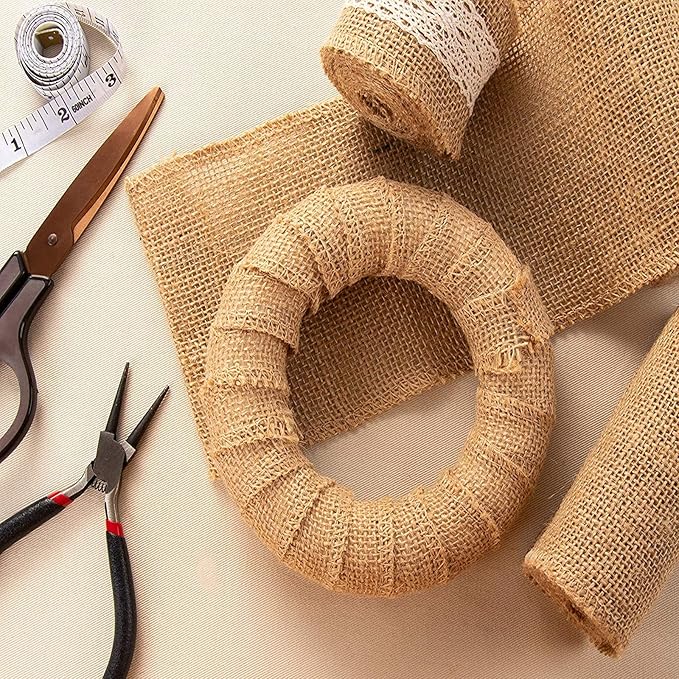 Lyellfe 10 Pieces Foam Wreath Forms, 7.7 Inch Craft Foam Circles, Round Polystyrene Rings, Craft Foam Wreath Circles for DIY, Christmas Holiday, Home Decor