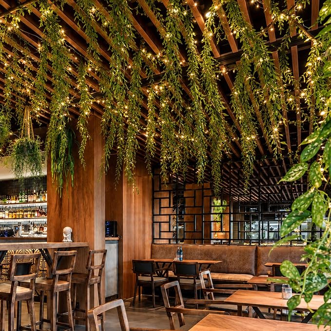 45 Pcs Jungle Theme Decorations, Artificial Faux Vines Hanging Greenery for Rainforest Party, Classroom Bedroom Home Wall & Ceiling Decor