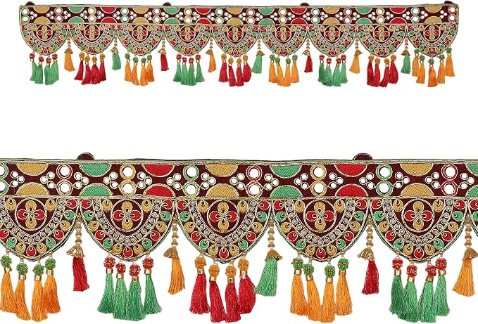 Artificial Toran Flower Design Garland Door Toran Decorative Hanging Bandanwar for Wedding Pooja Indian Traditional Festival New year Decorations Gifts Home Entrance Temple Mandir Décor(Size:-44")