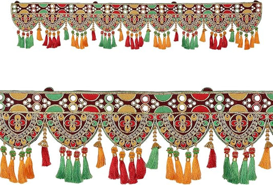 Artificial Toran Flower Design Garland Door Toran Decorative Hanging Bandanwar for Wedding Pooja Indian Traditional Festival New year Decorations Gifts Home Entrance Temple Mandir Décor(Size:-44")