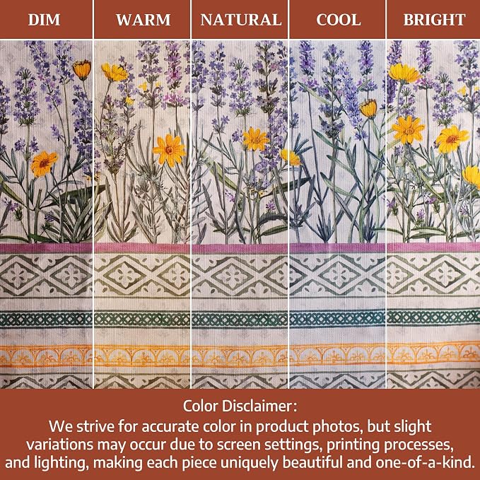 Maison d' Hermine Table Cloth Rectangle Table 100% Cotton 70 x 120 Inches Tablecloth Reusable Decorative for Dining Kitchen Room Farmhouse Party Home Hotel Restaurant Spring Summer - Fanny Lavender
