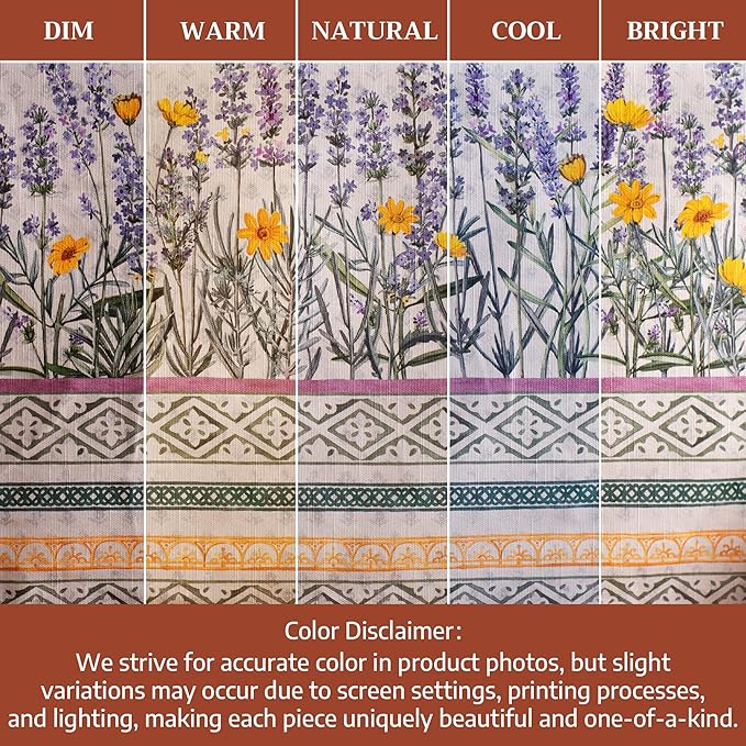 Maison d' Hermine Table Cloth Rectangle Table 100% Cotton 54 x 72 Inches Tablecloth Reusable Decorative for Dining Kitchen Room Farmhouse Party Home Hotel Restaurant Spring Summer - Fanny Lavender