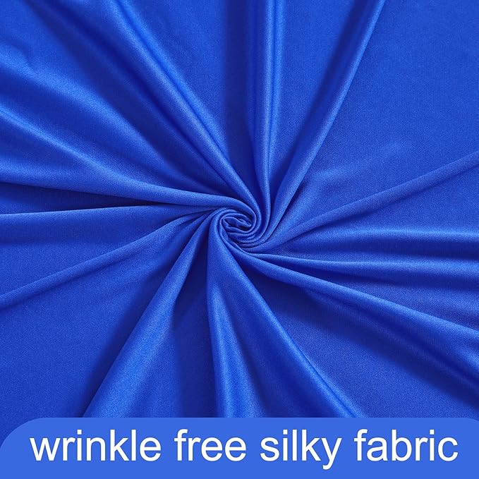 30ft x 10ft Royal Blue Backdrop Curtain for Parties Blue Wrinkle Free Backdrop Drapes Panels for Baby Shower Birthday Party Wedding Photo Photography Polyester Fabric Background Decoration