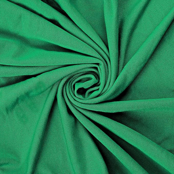 Peomeise Stretch Spandex Chair Cover for Wedding Party Dining Banquet Event (Emerald, 6)