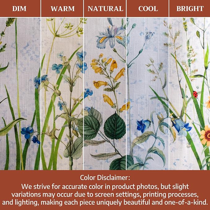 Maison d' Hermine Table Cloth Square Table 100% Cotton 54 x 54 Inches Tablecloth Reusable Decorative for Dining Kitchen Room Farmhouse Party Home Hotel Restaurant Spring Summer - Fleurs De Mai
