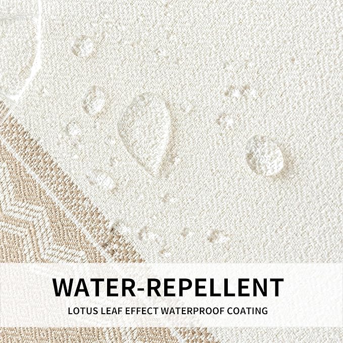 Linen Tablecloths for Rectangle Tables,Fabric Tablecloth Advanced Waterproofing Technology for Dinningroom,Farmhouse