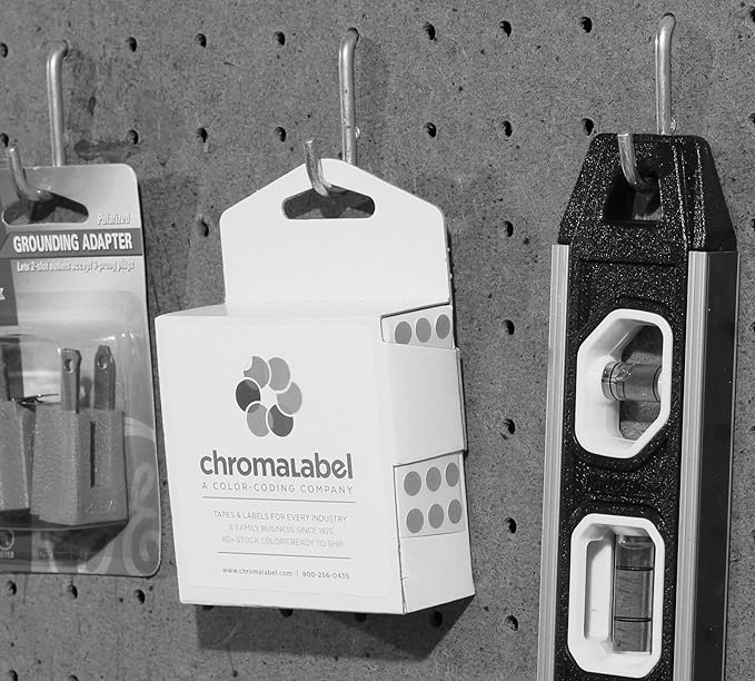 ChromaLabel 1/4 Inch Green Sticker Dots, Round Label Dots, Fluorescent Sticker, 1000 Fluorescent Green Dots Label with Handy Dispenser Box