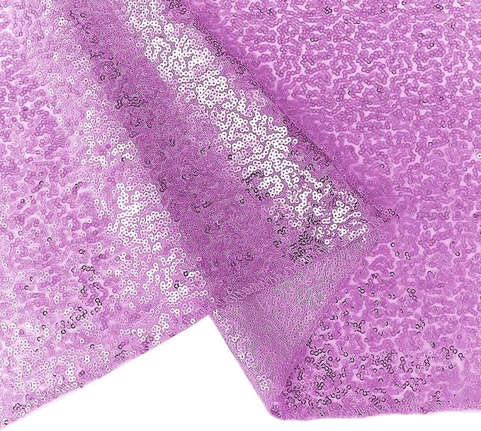 10 Packs 12 x 72 inches Sequin Table Runner, Lavender Glitter Table Runner for Birthday Party Supplies Wedding Engagement Baby Shower Holiday Celebration Event Decorations