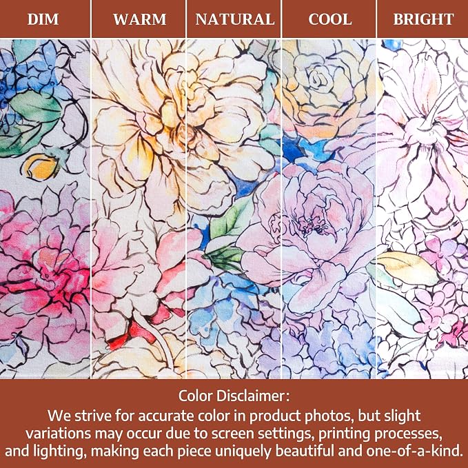 Maison d' Hermine Table Cloth Square Table 100% Cotton 60 x 60 Inches Tablecloth Reusable Decorative for Dining Kitchen Room Farmhouse Party Home Hotel Restaurant Spring Summer - Floral Love