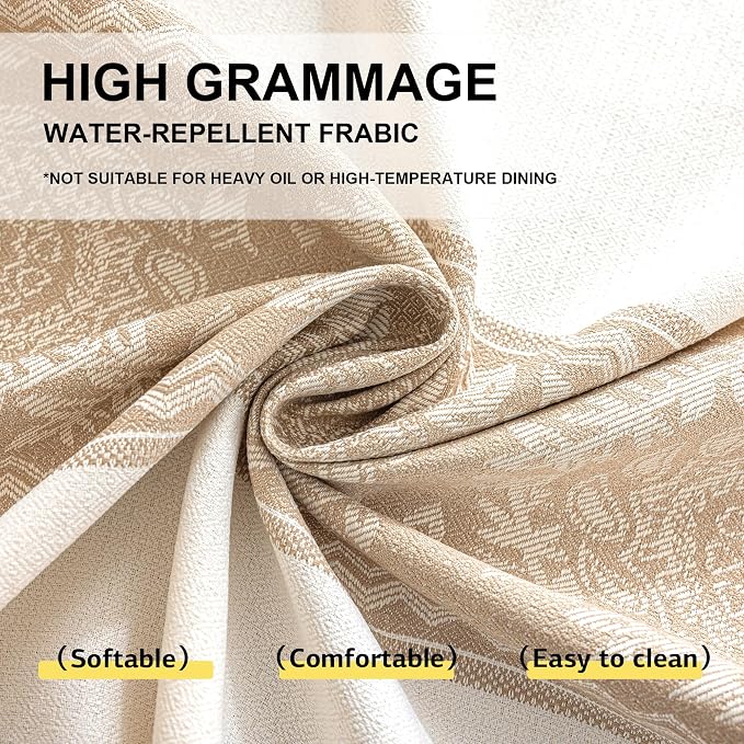 Linen Tablecloths for Rectangle Tables,Fabric Tablecloth Advanced Waterproofing Technology for Dinningroom,Farmhouse