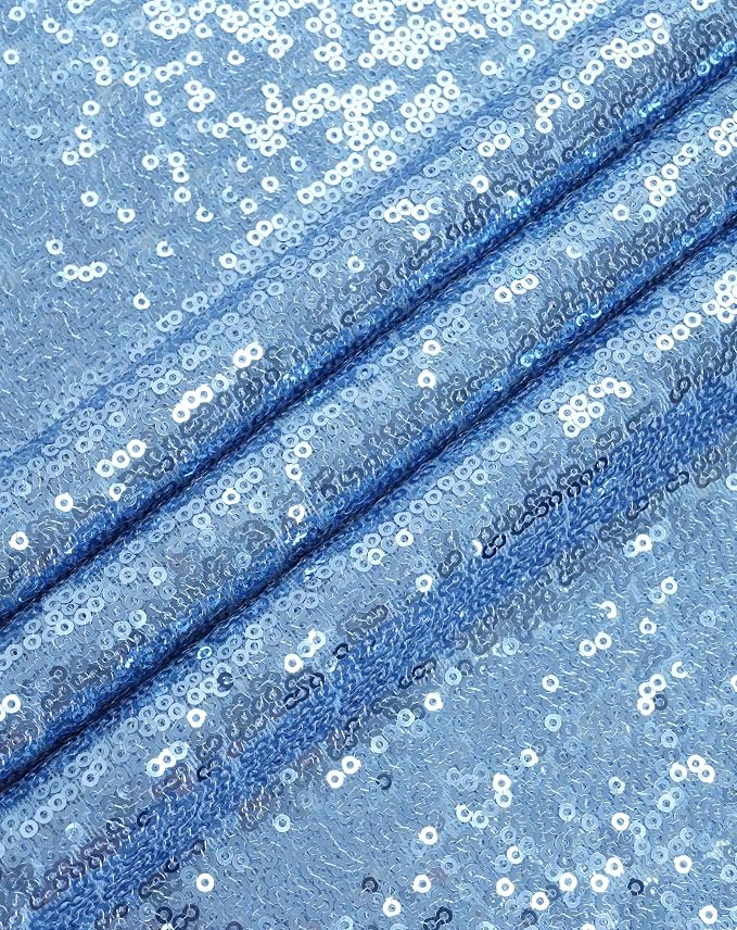 Eternal Beauty Baby Blue Tablecloth, 50x50 Inch Square Rectangle Table Cover for Cake Dessert Exhibition Party Birthday Events