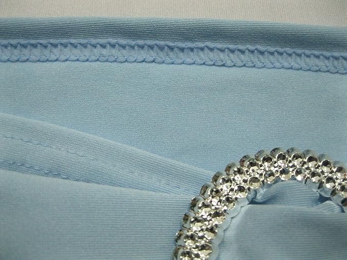 50PCS Spandex Chair Sashes Bows Elastic Chair Bands with Buckle Slider Sashes Bows for Wedding Decorations (50PCS, Light Blue)