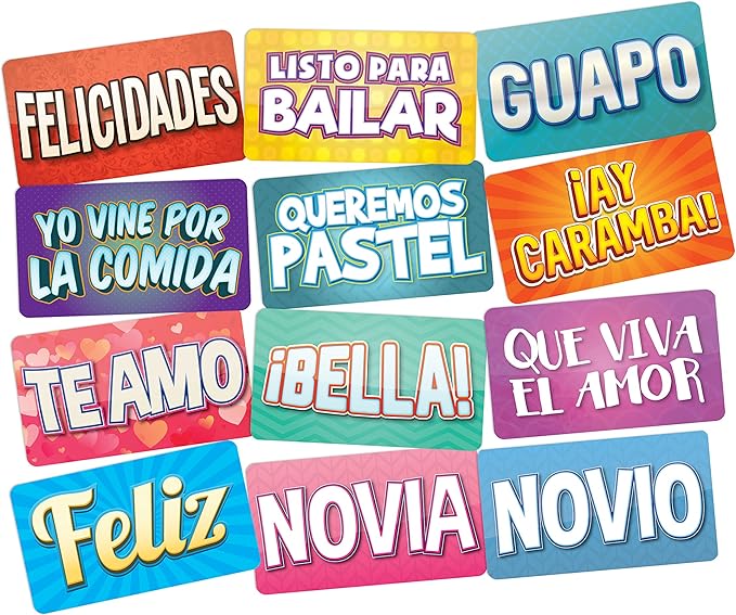 Spanish Quinceanera Photo Booths Props