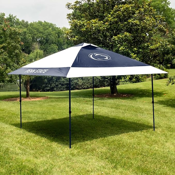 Logo Brands NCAA 12x12 Solo Up Canopy - 144 Square Feet of Shade – One-Person Easy Setup, UV-50 Protection, Rolling Storage Bag – Perfect Tent for Tailgates and Outdoor Events
