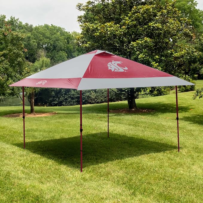 Logo Brands NCAA 12x12 Solo Up Canopy - 144 Square Feet of Shade – One-Person Easy Setup, UV-50 Protection, Rolling Storage Bag – Perfect Tent for Tailgates and Outdoor Events
