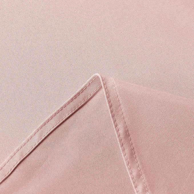 sancua Rectangle Tablecloth - 54 x 108 Inch - Stain and Wrinkle Resistant Washable Polyester Table Cloth, Decorative Fabric Table Cover for Dining Tables, Buffet Parties and Camping, Blush