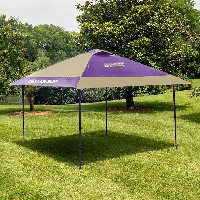 Logo Brands NCAA 12x12 Solo Up Canopy - 144 Square Feet of Shade – One-Person Easy Setup, UV-50 Protection, Rolling Storage Bag – Perfect Tent for Tailgates and Outdoor Events
