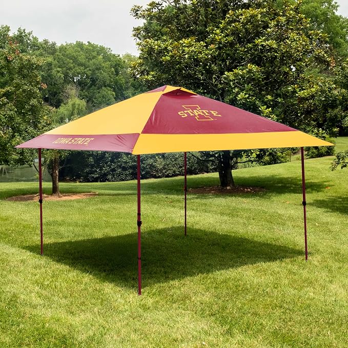 Logo Brands NCAA 12x12 Solo Up Canopy - 144 Square Feet of Shade – One-Person Easy Setup, UV-50 Protection, Rolling Storage Bag – Perfect Tent for Tailgates and Outdoor Events