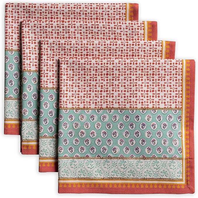 Maison d' Hermine Provence Bundle Set 100% Cotton Tablecloth (54 Inch by 54 Inch) and Set of 4 Napkins (20 Inch by 20 Inch)