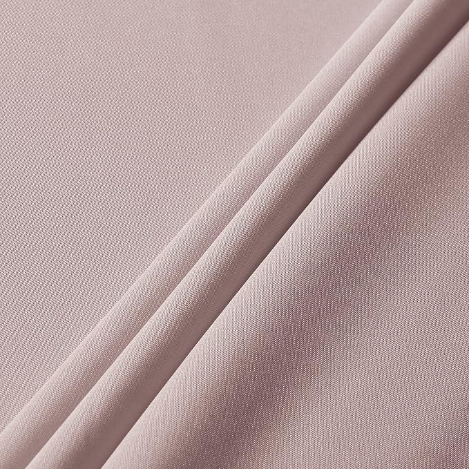 sancua Round Tablecloth - 60 Inch - Water Resistant Spill Proof Washable Polyester Table Cloth Decorative Fabric Table Cover for Dining, Buffet Parties and Camping, Blush (Fits 20-48 Inch Tables)