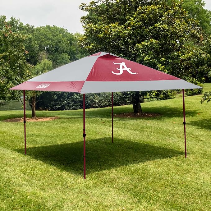 Logo Brands NCAA 12x12 Solo Up Canopy - 144 Square Feet of Shade – One-Person Easy Setup, UV-50 Protection, Rolling Storage Bag – Perfect Tent for Tailgates and Outdoor Events