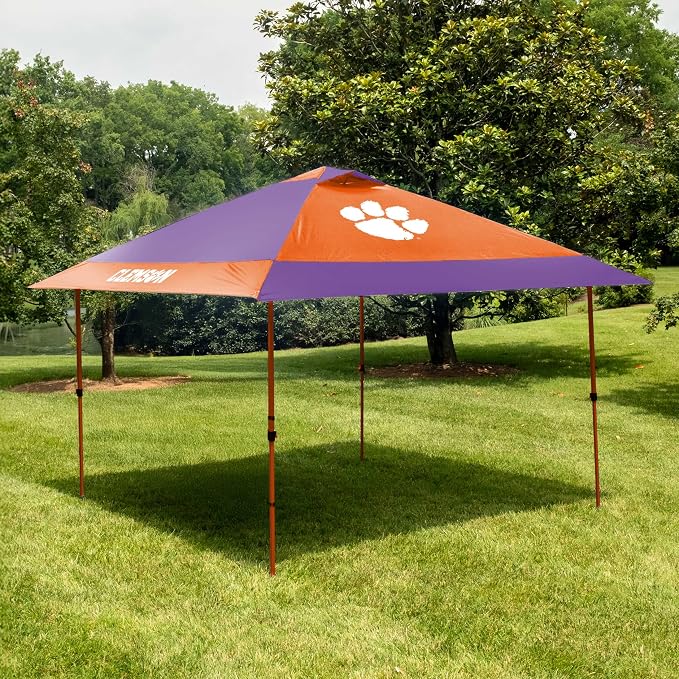 Logo Brands NCAA 12x12 Solo Up Canopy - 144 Square Feet of Shade – One-Person Easy Setup, UV-50 Protection, Rolling Storage Bag – Perfect Tent for Tailgates and Outdoor Events