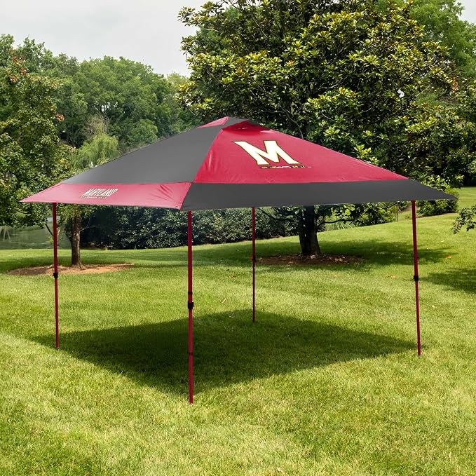 Logo Brands NCAA 12x12 Solo Up Canopy - 144 Square Feet of Shade – One-Person Easy Setup, UV-50 Protection, Rolling Storage Bag – Perfect Tent for Tailgates and Outdoor Events