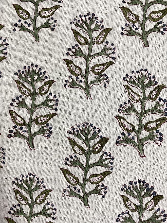 Ridhi Round Tablecloth Hand Block Print 100% Cotton Reusable Evergreen 110 Inch Table Cover Decorative Everyday Use for Dining, Home, Party, Wedding, Farmhouse, Party Gift for Spring, Mother's Day
