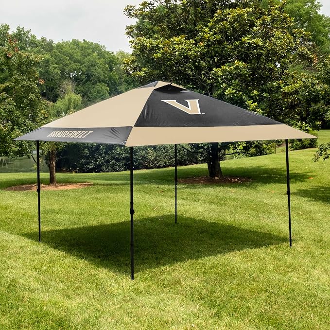 Logo Brands NCAA 12x12 Solo Up Canopy - 144 Square Feet of Shade – One-Person Easy Setup, UV-50 Protection, Rolling Storage Bag – Perfect Tent for Tailgates and Outdoor Events