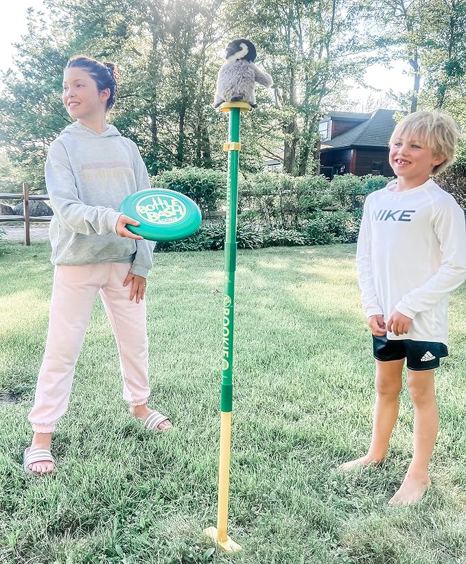 Bottle Bash Outdoor Flying Disc Game Set – Frisbee Toss Backyard and Beach Game for Family, Adult & Kids - Beersbee & Polish Horseshoes