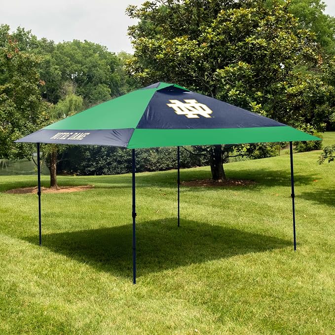 Logo Brands NCAA 12x12 Solo Up Canopy - 144 Square Feet of Shade – One-Person Easy Setup, UV-50 Protection, Rolling Storage Bag – Perfect Tent for Tailgates and Outdoor Events