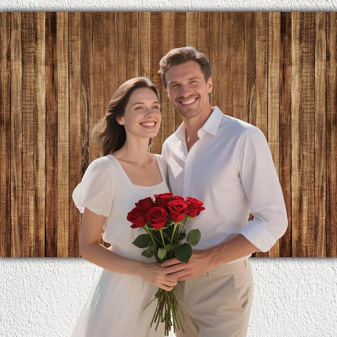 15x10 FT Wood Backdrop for Photography Rustic Brown Wooden Board Background Decoration Large Floor Wall Photo Booth Birthday Party Banner Holiday Celebration Event Anniversary Supplies