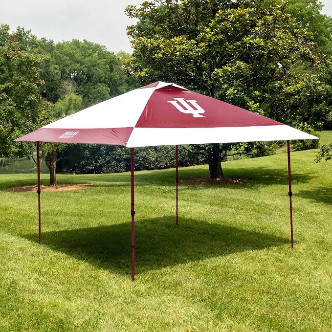 Logo Brands NCAA 12x12 Solo Up Canopy - 144 Square Feet of Shade – One-Person Easy Setup, UV-50 Protection, Rolling Storage Bag – Perfect Tent for Tailgates and Outdoor Events