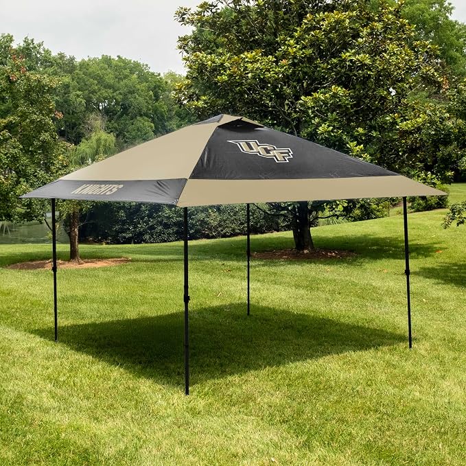 Logo Brands NCAA 12x12 Solo Up Canopy - 144 Square Feet of Shade – One-Person Easy Setup, UV-50 Protection, Rolling Storage Bag – Perfect Tent for Tailgates and Outdoor Events
