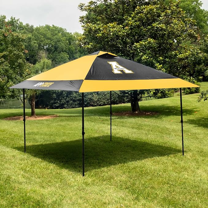 Logo Brands NCAA 12x12 Solo Up Canopy - 144 Square Feet of Shade – One-Person Easy Setup, UV-50 Protection, Rolling Storage Bag – Perfect Tent for Tailgates and Outdoor Events