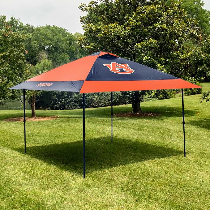 Logo Brands NCAA 12x12 Solo Up Canopy - 144 Square Feet of Shade – One-Person Easy Setup, UV-50 Protection, Rolling Storage Bag – Perfect Tent for Tailgates and Outdoor Events