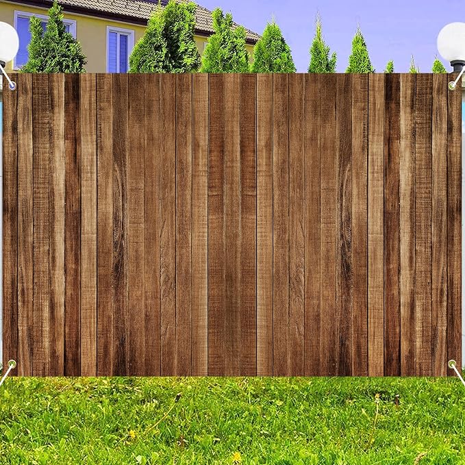 20x10 FT Wood Backdrop for Photography Rustic Brown Wooden Board Background Decoration Large Floor Wall Photo Booth Birthday Party Banner Holiday Celebration Event Anniversary Supplies