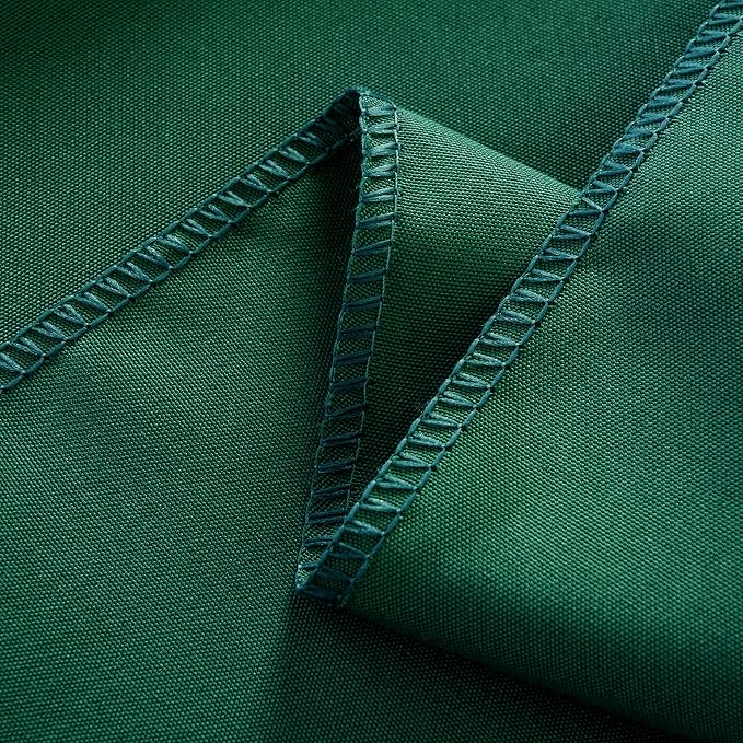 2-Pack 60x144 inch Blackish Green Table Cloths, Solid Stain and Wrinkle Resistant Oblong Tablecloth, Premium Plain Weave Polyester Fabric Rectangle Table Linen Covers for Hotel, Banquet