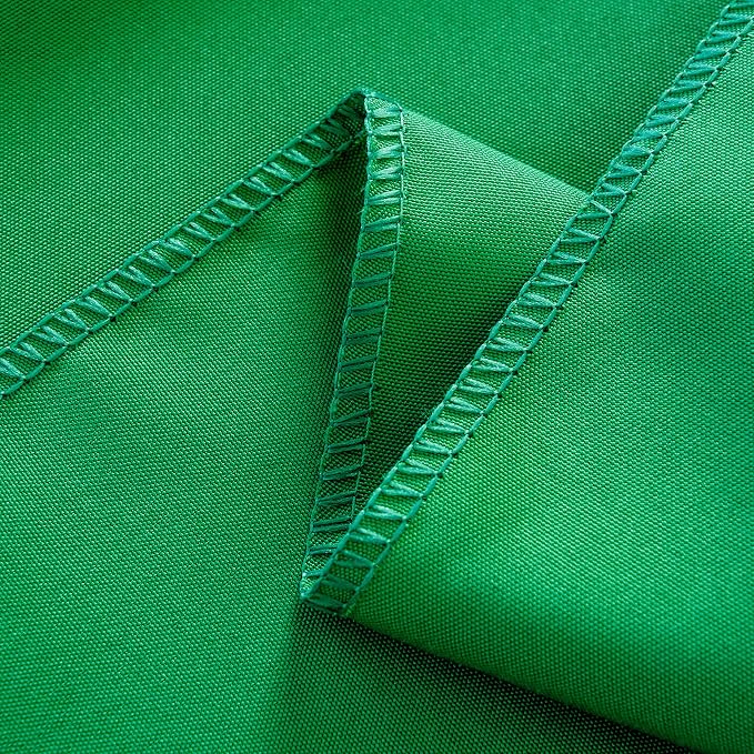 6-Pack 60x84 inch Forest Green Table Cloths, Solid Stain and Wrinkle Resistant Oblong Tablecloth, Premium Plain Weave Polyester Fabric Rectangle Table Linen Covers for Hotel, Banquet