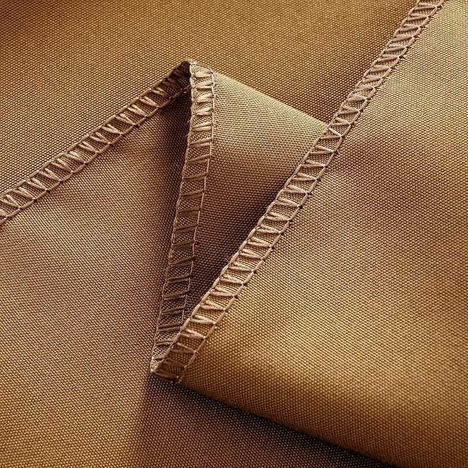 6-Pack Round 90-inch Coffee Table Cloths, Solid Stain and Wrinkle Resistant Circular Tablecloth, Premium Plain Weave Polyester Fabric Table Linen Covers for Hotel, Banquet