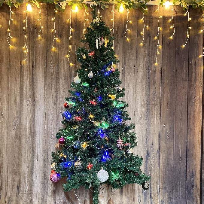 33FT Fiber Optic Fairy String Lights 60 LED Starburst Firework Light for Indoor Outdoor Wedding, Christmas Tree, Garden, Patio, Party Decoration (Multi-Color)