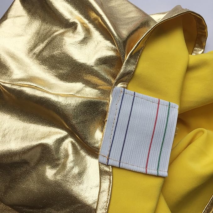 10 Pieces Stretch Polyester Spandex Dining Chair Cover Covers Slipcovers for Wedding Banquet Party (10, Metallic Gold)