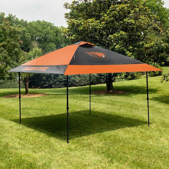 Logo Brands NCAA 12x12 Solo Up Canopy - 144 Square Feet of Shade – One-Person Easy Setup, UV-50 Protection, Rolling Storage Bag – Perfect Tent for Tailgates and Outdoor Events