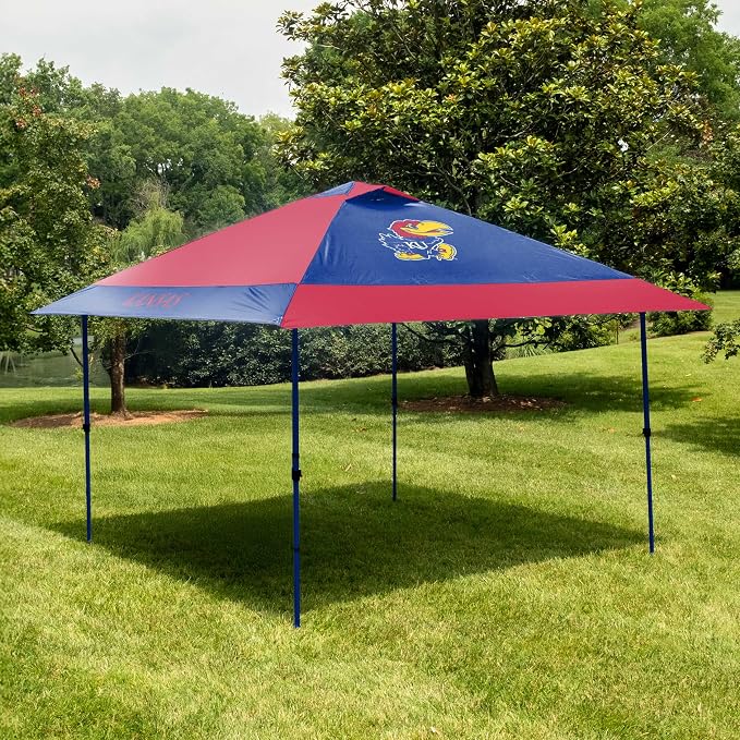 Logo Brands NCAA 12x12 Solo Up Canopy - 144 Square Feet of Shade – One-Person Easy Setup, UV-50 Protection, Rolling Storage Bag – Perfect Tent for Tailgates and Outdoor Events