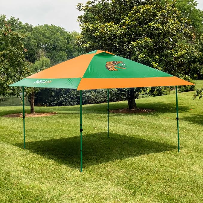 Logo Brands NCAA 12x12 Solo Up Canopy - 144 Square Feet of Shade – One-Person Easy Setup, UV-50 Protection, Rolling Storage Bag – Perfect Tent for Tailgates and Outdoor Events