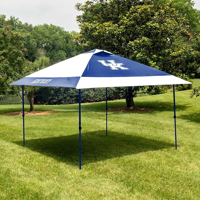 Logo Brands NCAA 12x12 Solo Up Canopy - 144 Square Feet of Shade – One-Person Easy Setup, UV-50 Protection, Rolling Storage Bag – Perfect Tent for Tailgates and Outdoor Events