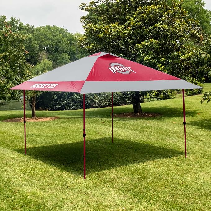 Logo Brands NCAA 12x12 Solo Up Canopy - 144 Square Feet of Shade – One-Person Easy Setup, UV-50 Protection, Rolling Storage Bag – Perfect Tent for Tailgates and Outdoor Events
